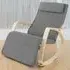 Onda Rocking Chair with Adjustable Footrest - Grey, Fabric
