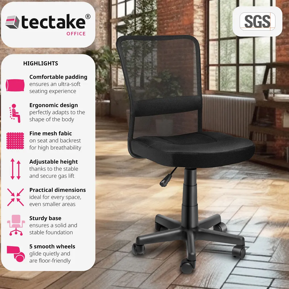 Patrick Height Adjustable Office Chair - Black