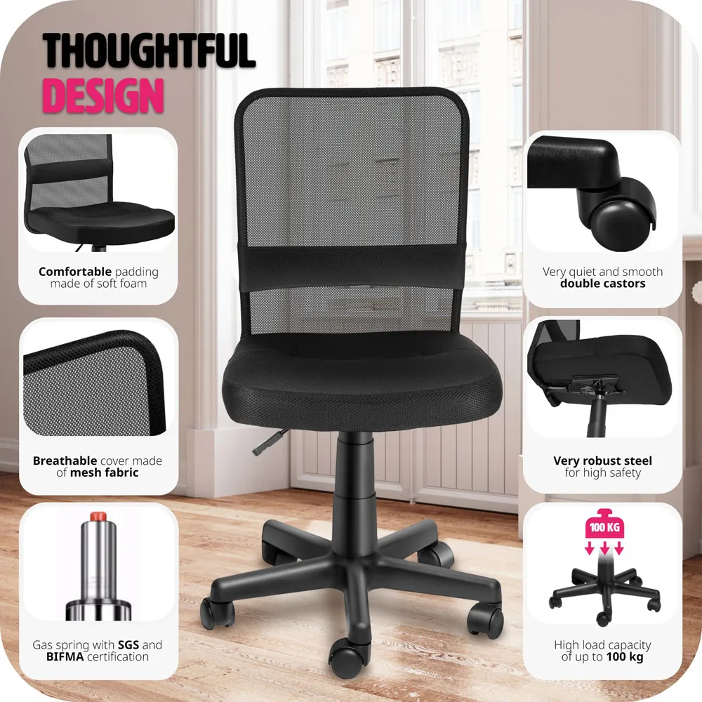 Patrick Height Adjustable Office Chair - Black