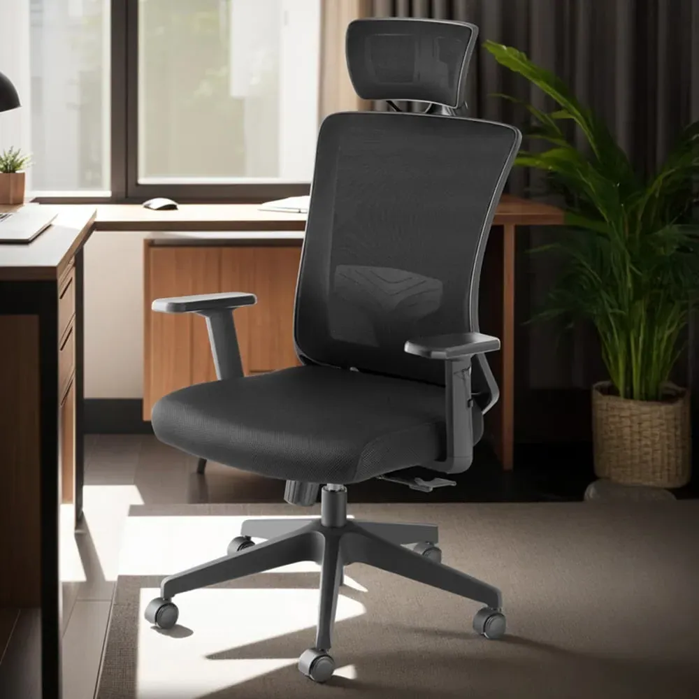 Phoebe Adjustable Office Chair - Black