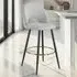 Rachel Bar Stool Set of 4 - Light Grey, Steel
