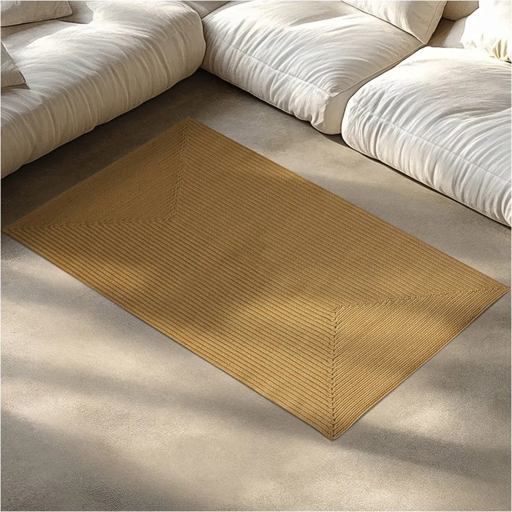 Raya Braided Rug - Brown, Jute Effect