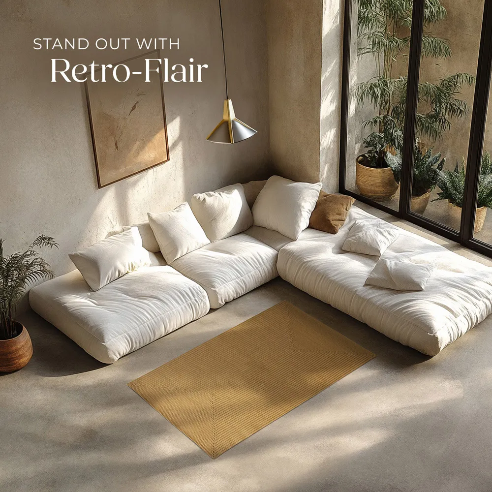 Raya Braided Rug - Brown, Jute Effect