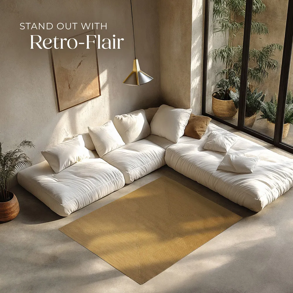 Raya Braided Rug - Brown, Jute Effect