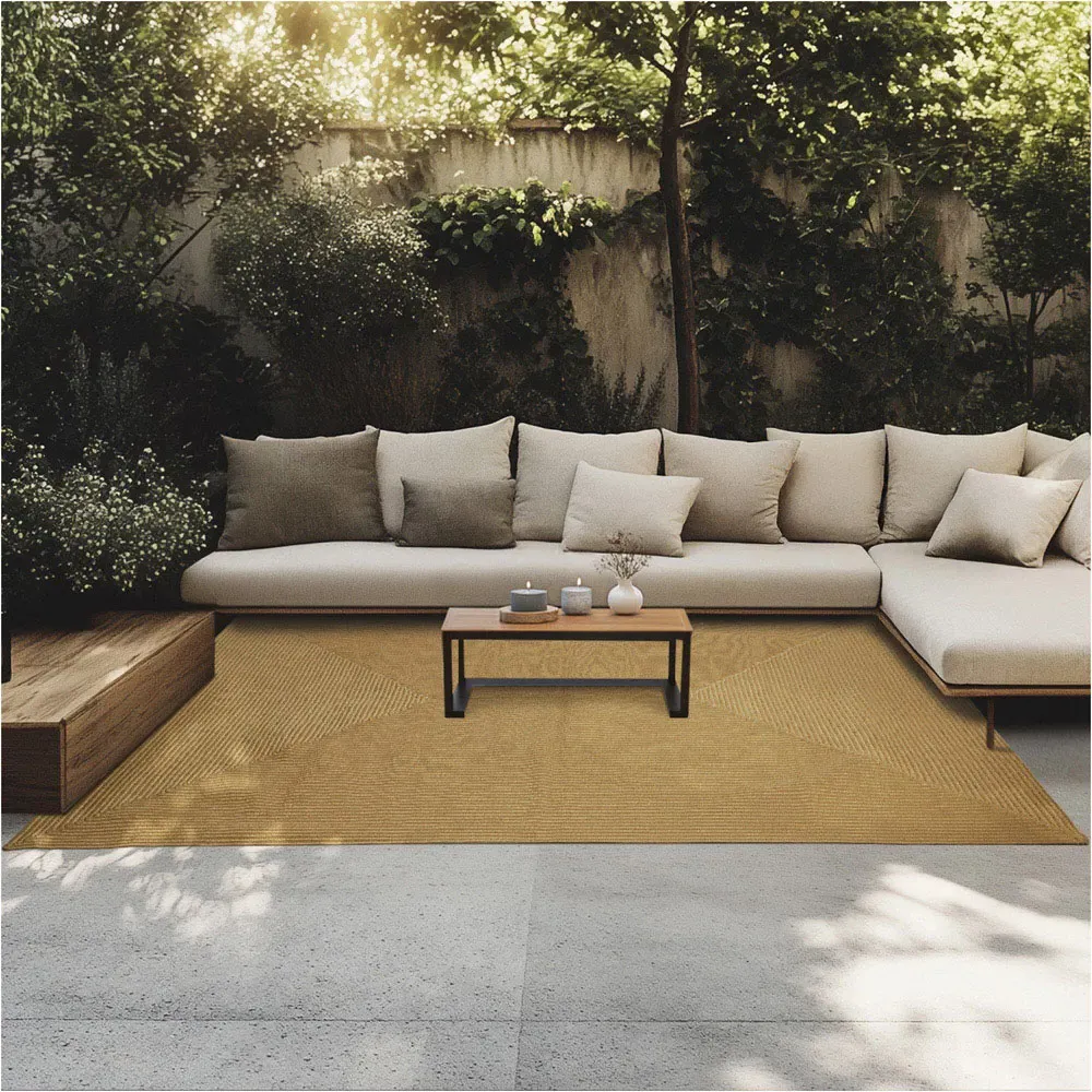 Raya Braided Rug - Brown, Jute Effect