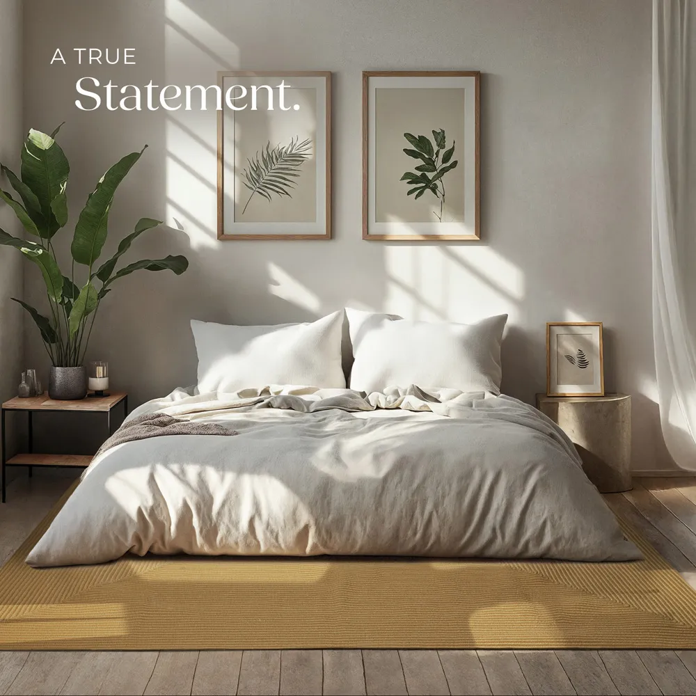 Raya Braided Rug - Brown, Jute Effect