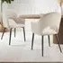 Sasha Set of 2 Dining Chairs - Cream, Velvet