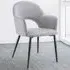 Sasha Set of 4 Dining Chairs - Grey, Velvet