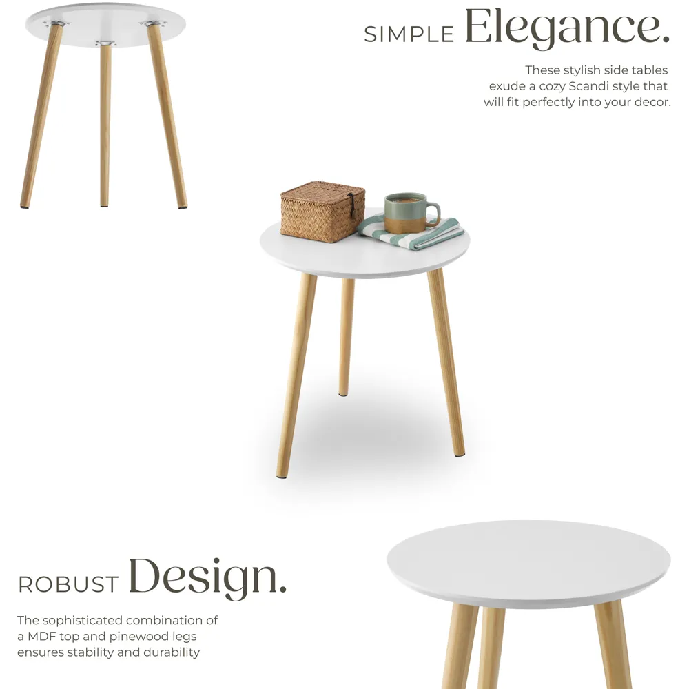 Skaland Set of 2 Side Tables - Brown