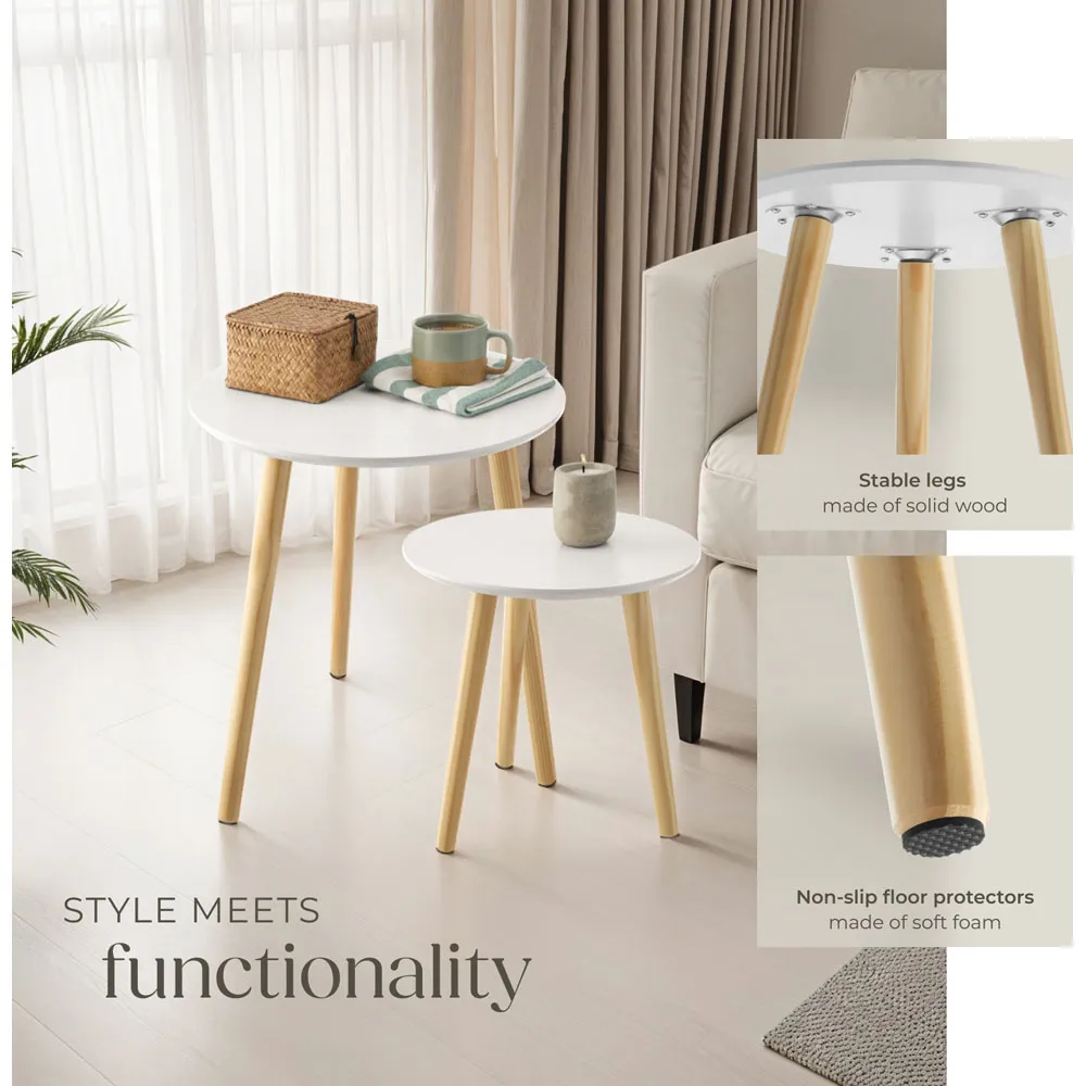 Skaland Set of 2 Side Tables - Brown