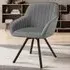 Snug Swivel Armchair - Grey, Velvet