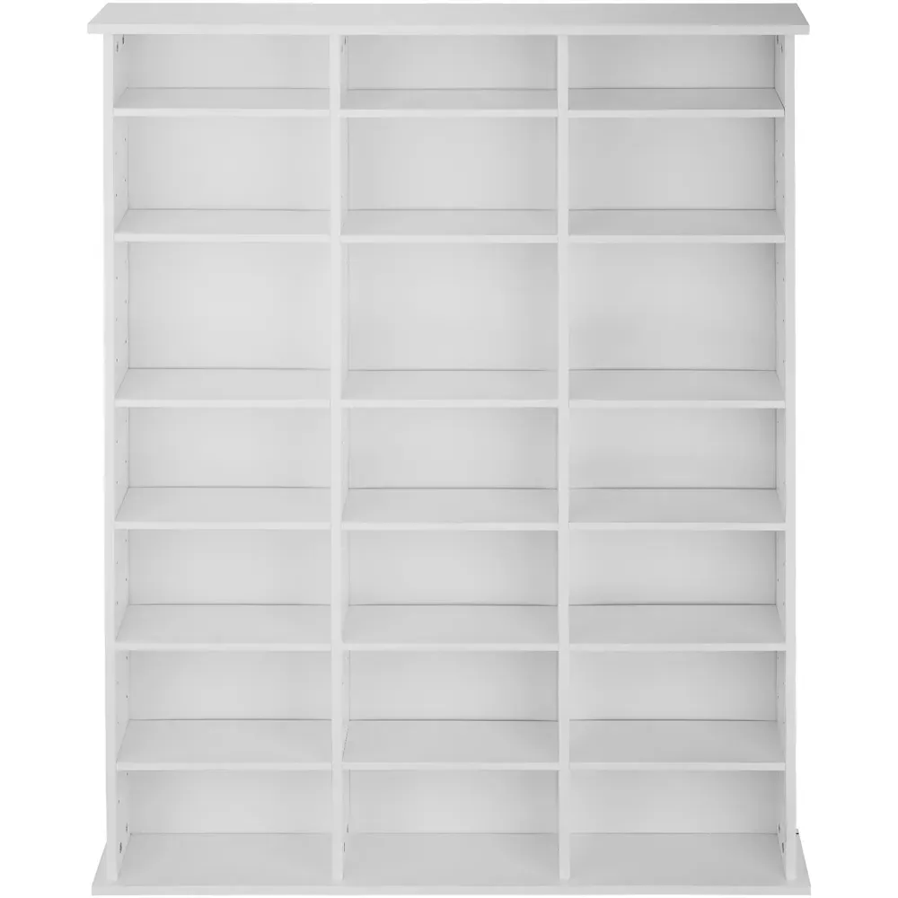 Stevie 21 Compartment Storage Unit with Adjustable Shelves - White