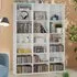 Stevie 21 Compartment Storage Unit with Adjustable Shelves - White