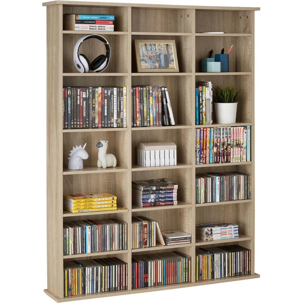 Stevie 21 Shelf Storage Unit - Oak Sonoma