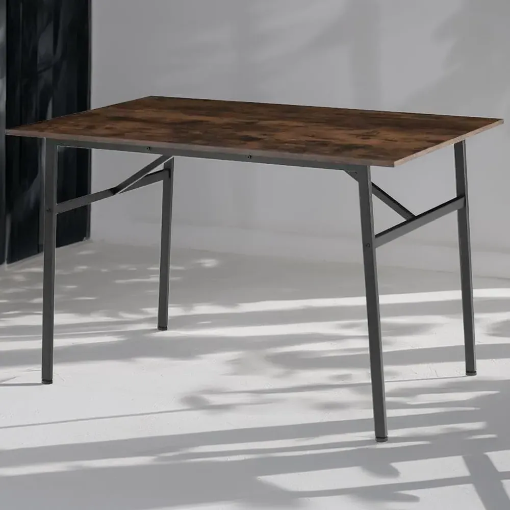 Swansea 2-Seater Rectangular Dining Table - Dark Wood image