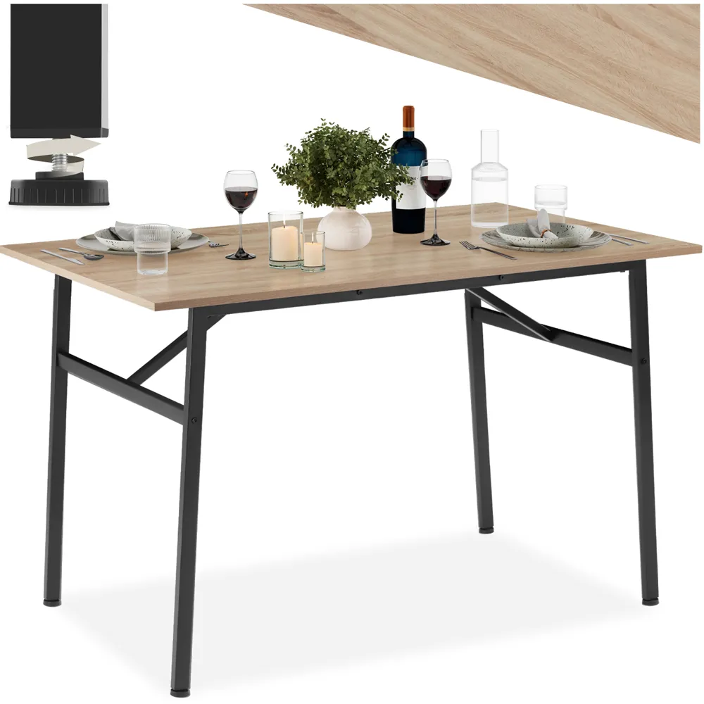 Swansea 2-Seater Rectangular Dining Table - Oak Sonoma