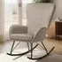 Swing Rocking Chair - Beige, Velvet