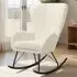Swing Rocking Chair - Cream, Velvet