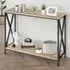 Tacoma Console Table with X-Braces - Oak Sonoma, Wood