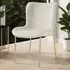Tessa Set of 4 Dining Chairs - Beige, Velvet