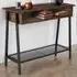 Tralee Industrial Sideboard with Storage - Dark Wood