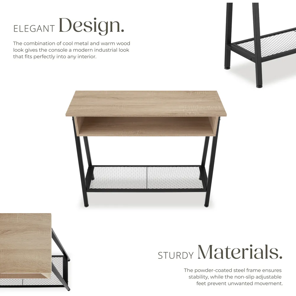 Tralee Oak Sonoma Sideboard with Storage - Brown