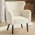 Vanersborg Padded Armchair - Cream, Boucle