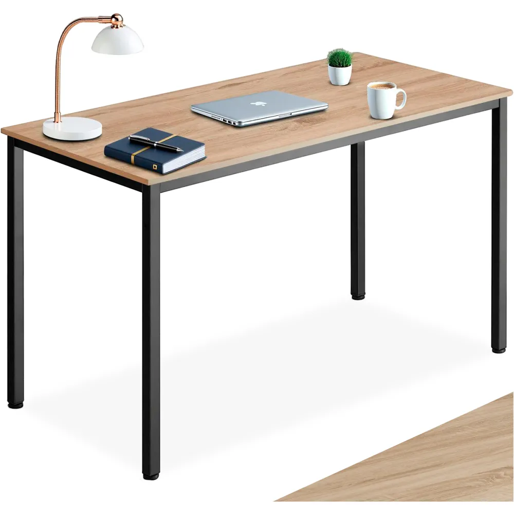 Vanport Office Desk with Plastic Feet - Oak Sonoma