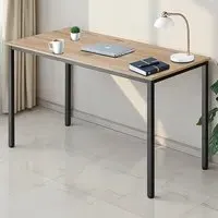 Vanport Office Desk with Plastic Feet - Oak Sonoma