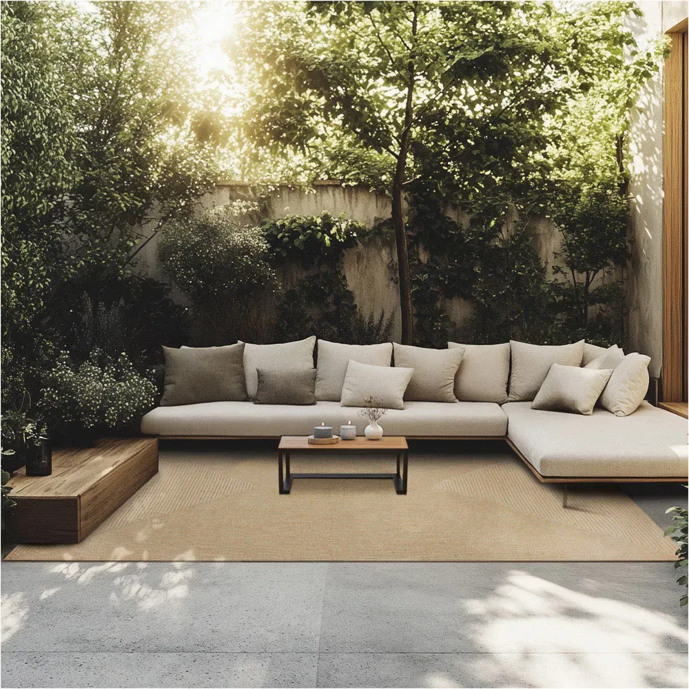 Woven Easy Care Rug - Brown, Jute