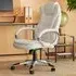 Zulu Office Chair with Padded Armrest - White