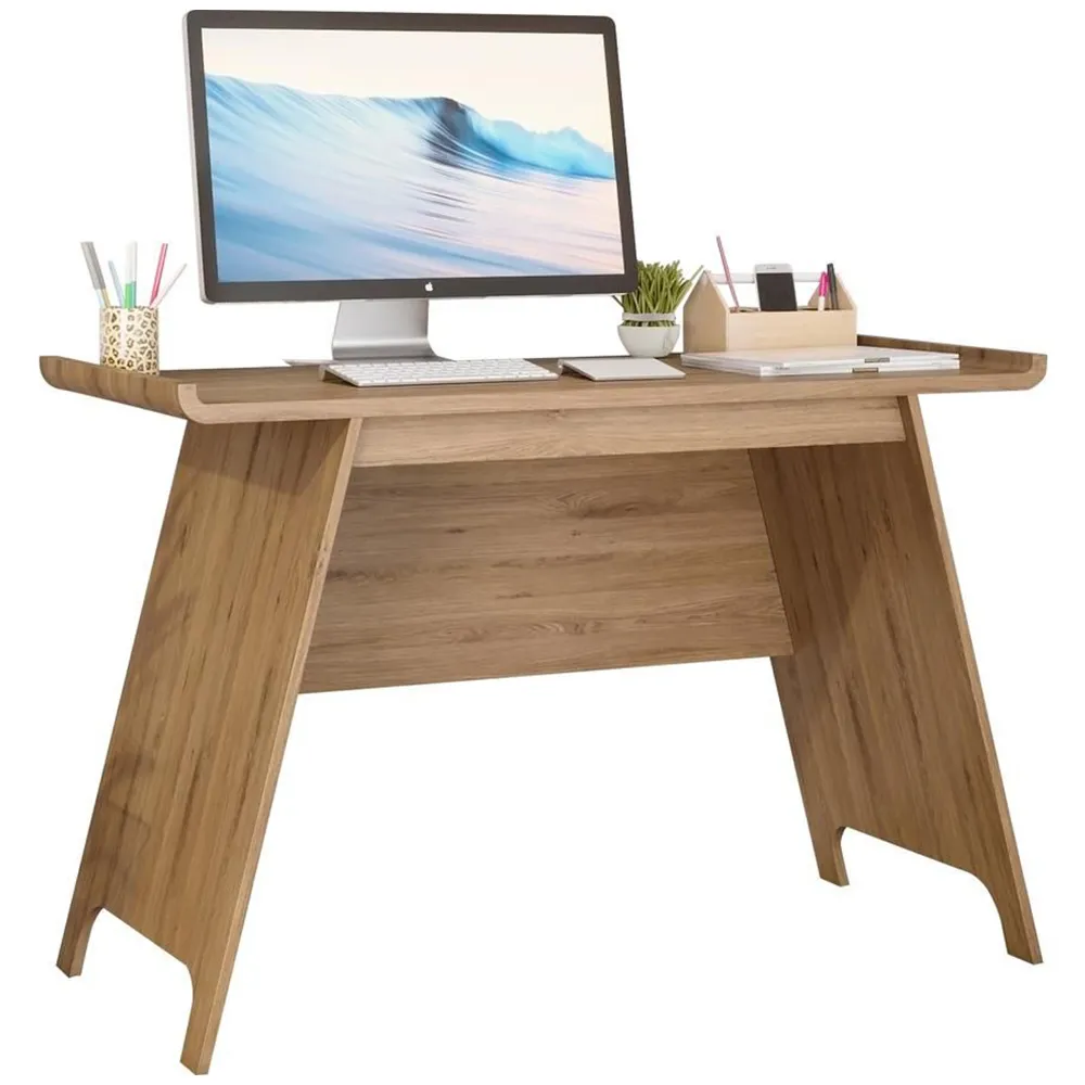 Baylor Trestle Desk - Brown, Oak