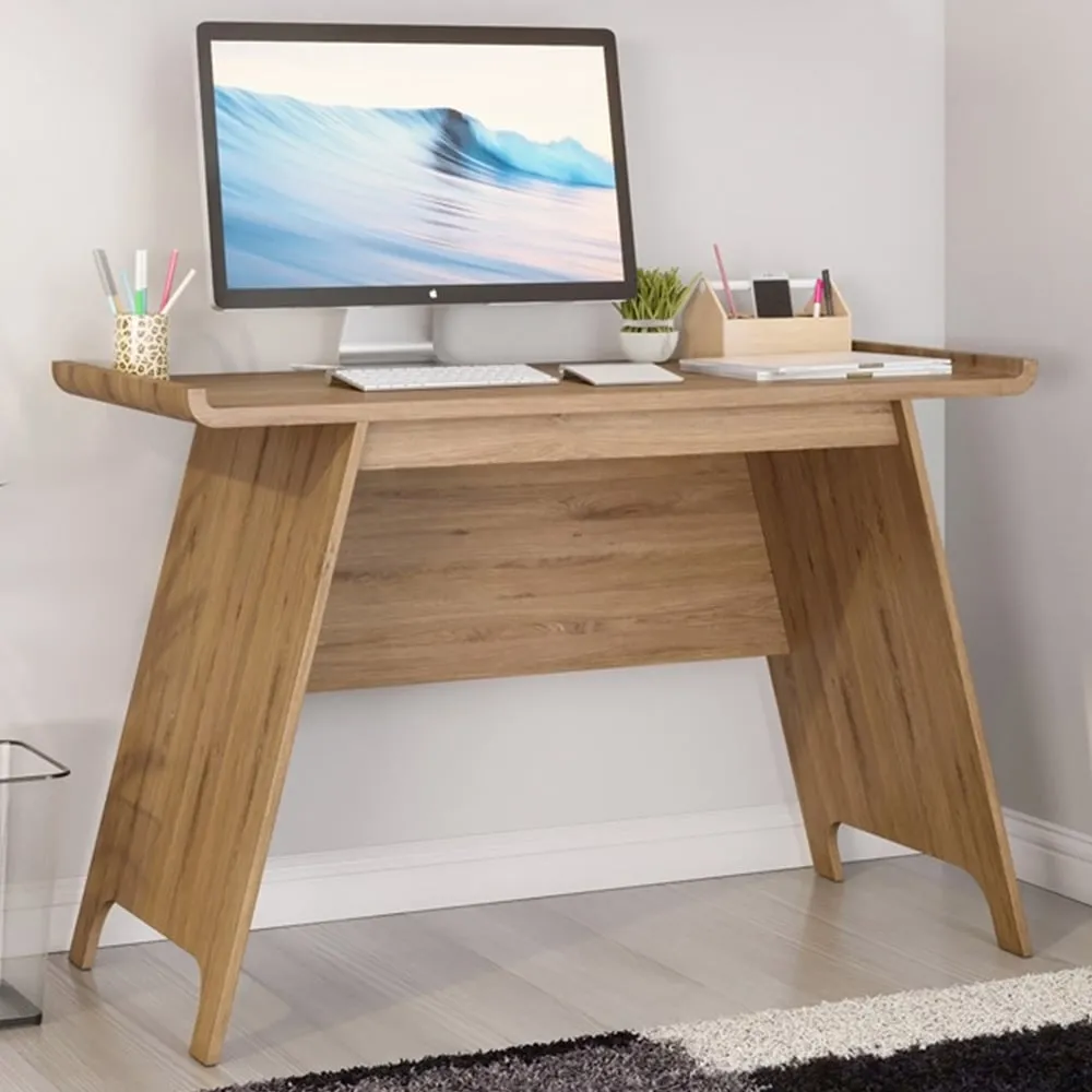 Baylor Trestle Desk - Brown, Oak image