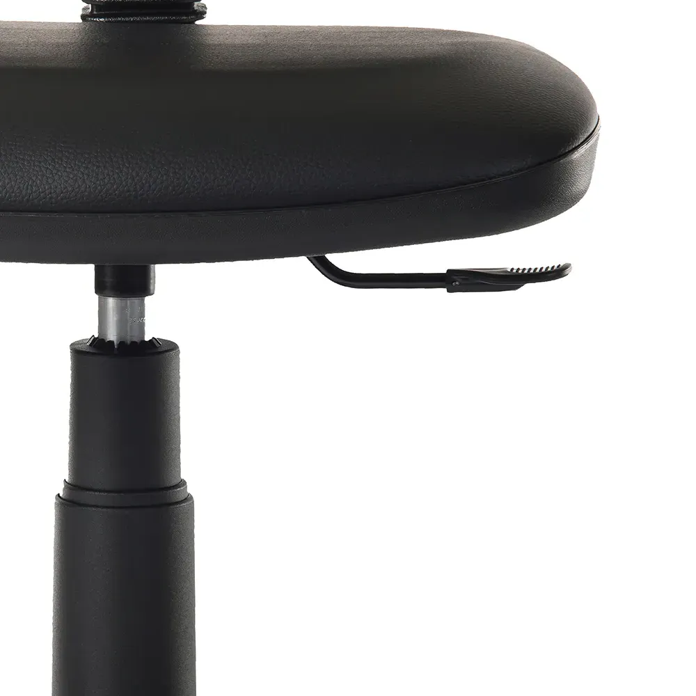 Ergo Blaster Desk Chair with Height Adjustment - Black, Faux Leather