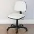Ergo Blaster Desk Chair with Height Adjustment - White, Faux Leather
