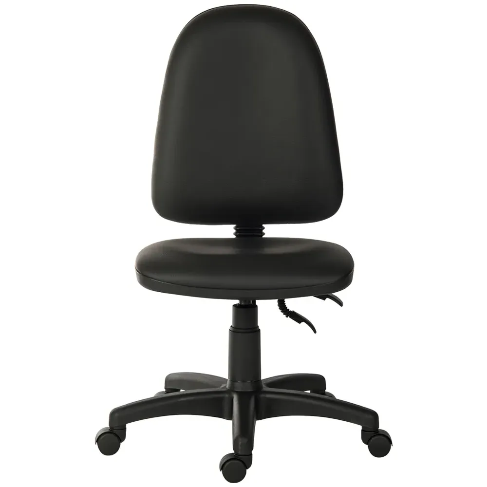 Ergo Twin High-Back Desk Chair with Gas Lift - Black