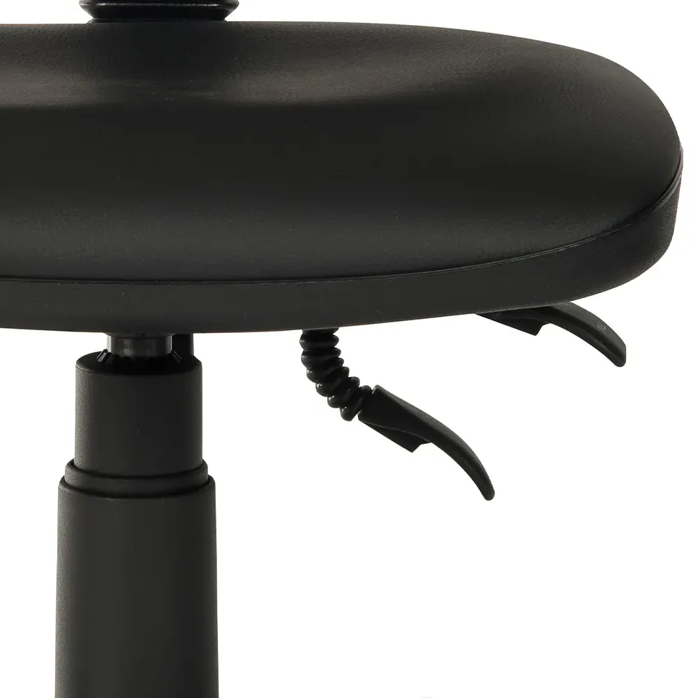 Ergo Twin High-Back Desk Chair with Gas Lift - Black