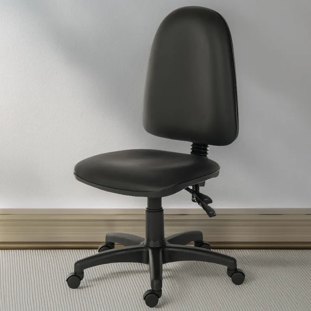 Ergo Twin High-Back Desk Chair with Gas Lift - Black image