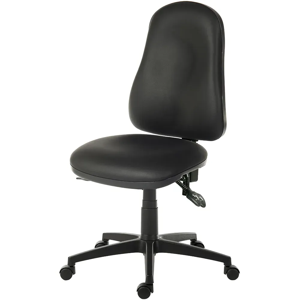 Ergonomic Office Chair with Gas Lift - Black, PU