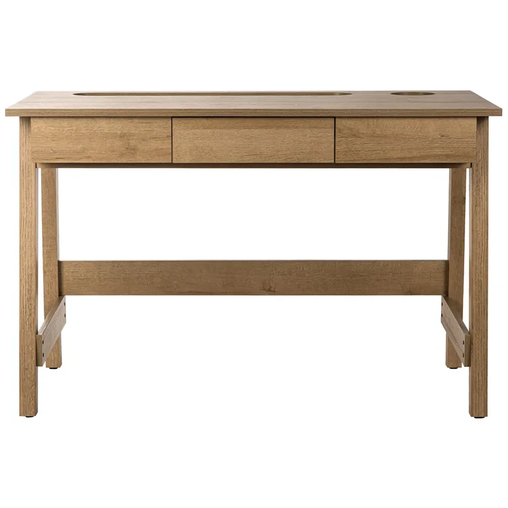 Ithaca Desk with Storage - Riviera Oak