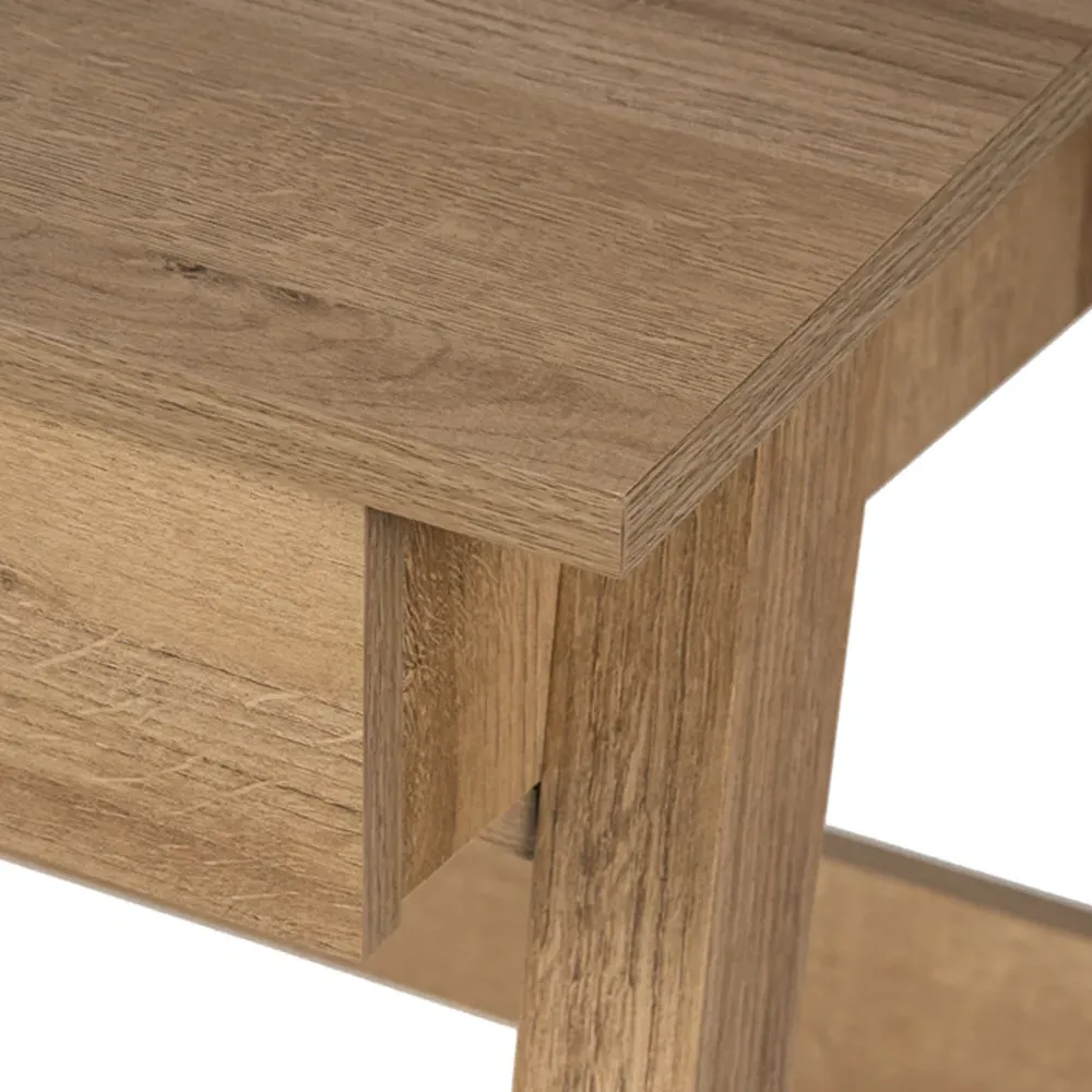 Ithaca Desk with Storage - Riviera Oak