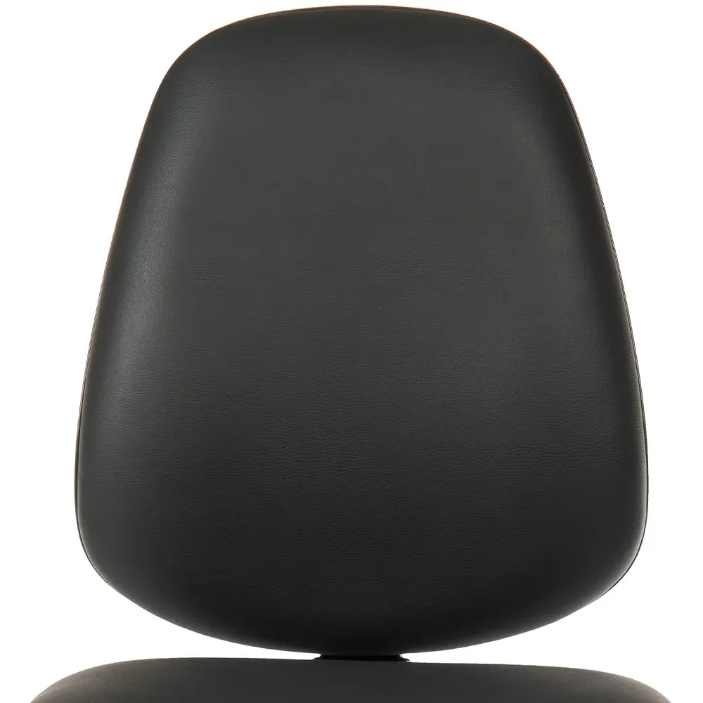 Practica Desk Chair with Tilt Mechanism - Black, Faux Leather