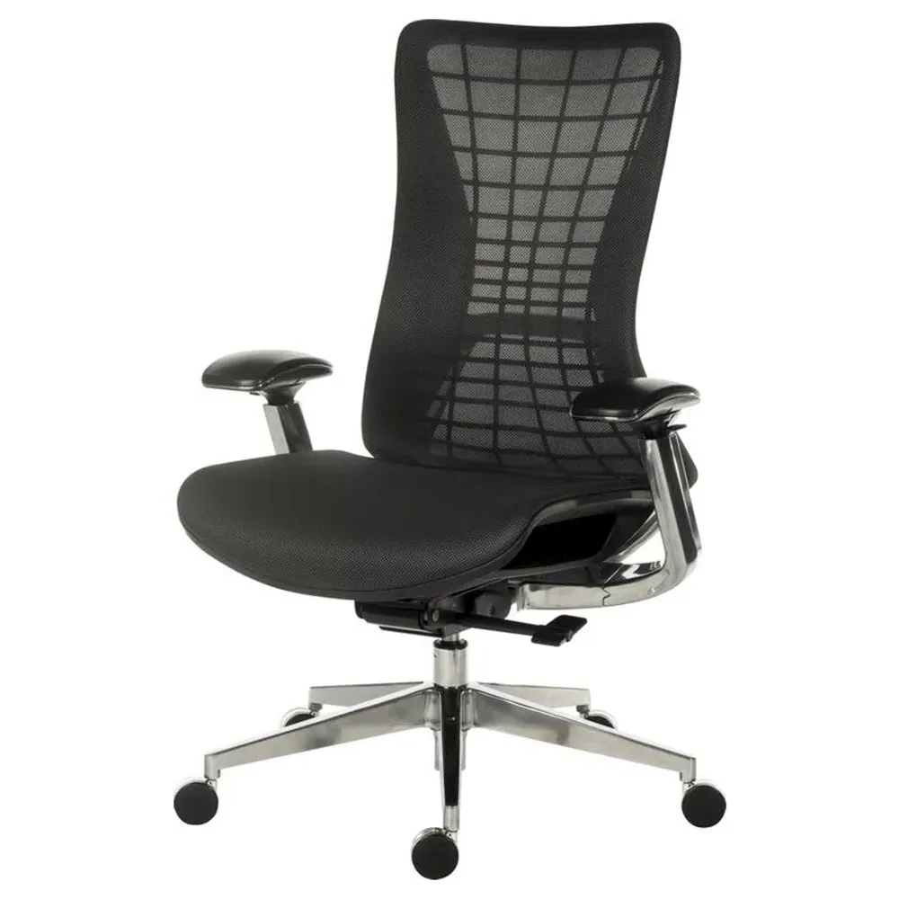 Office Quantum Mesh Chair with Height Adjustment - Black