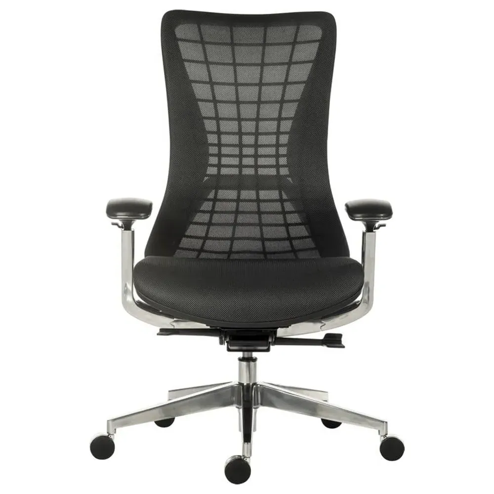 Office Quantum Mesh Chair with Height Adjustment - Black