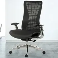 Office Quantum Mesh Chair with Height Adjustment - Black