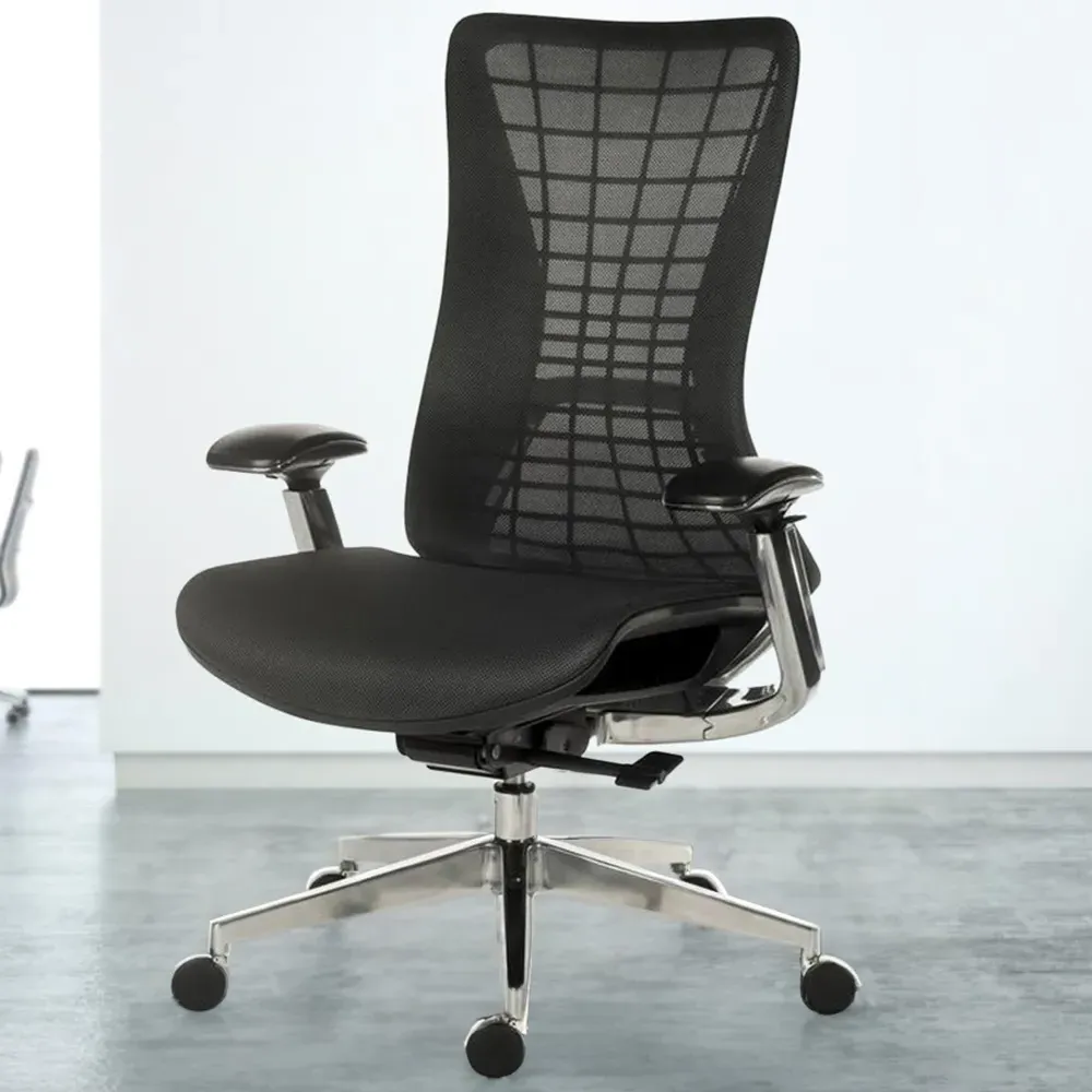 Office Quantum Mesh Chair with Height Adjustment - Black image