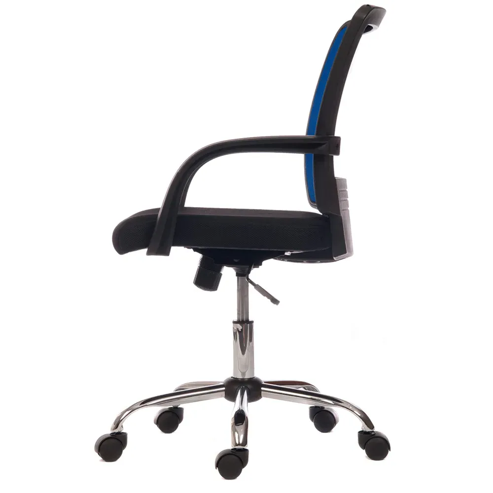 Star Office Chair with Gas Lift - Blue Mesh