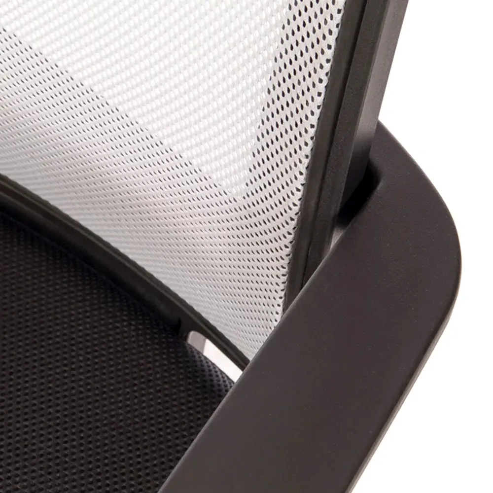 Star Office Chair with Gas Lift - White Mesh