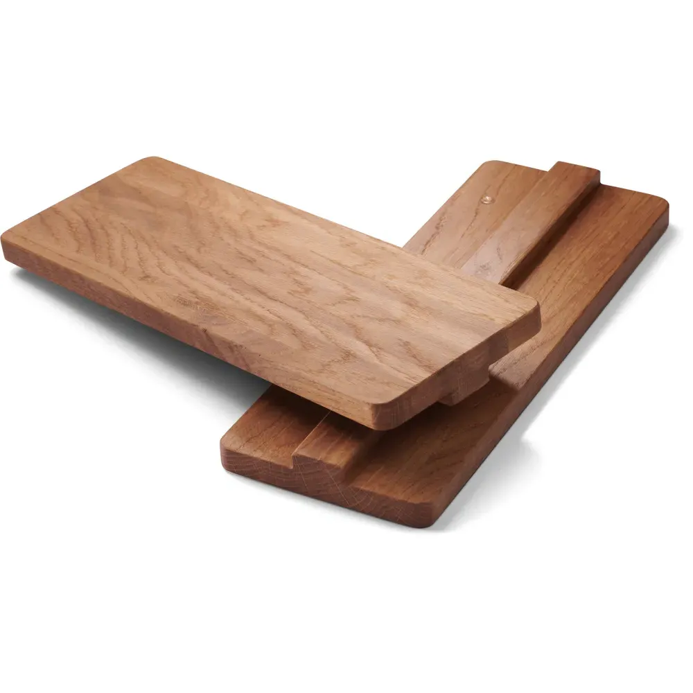 Bookie Towel Rail Shelf 400mm - Brown, Oak