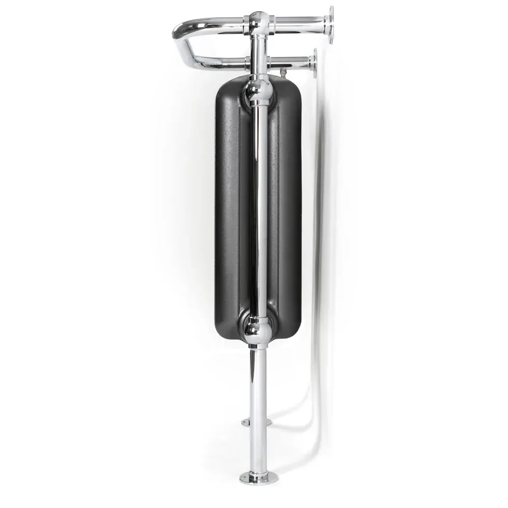 Terma 1217BTU Heated Towel Rail - Raw Metal, Chrome